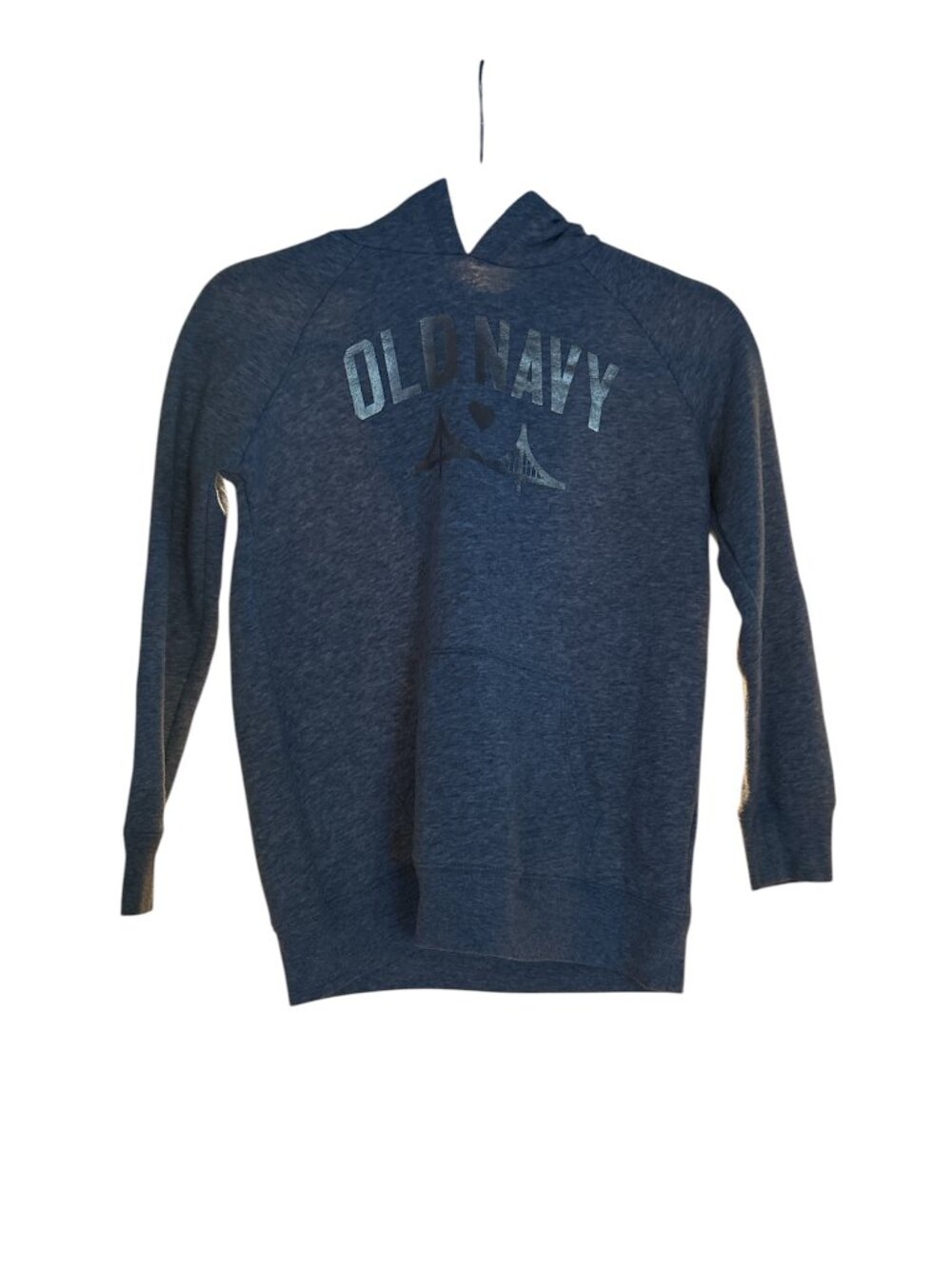 Old Navy Hoodie Kids Large Golden Gate Bridge Gray LS Pullover Sweatshirt